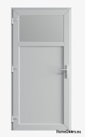 PVC TECHNICKÉ VENKOVNÍ DVEŘE DO DOMÁCNOSTI 100X205 cm BÍLÁ LEVÁ