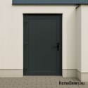PVC TECHNICKÉ VENKOVNÍ DVEŘE 90X205 cm ANTRACIT LEVÉ
