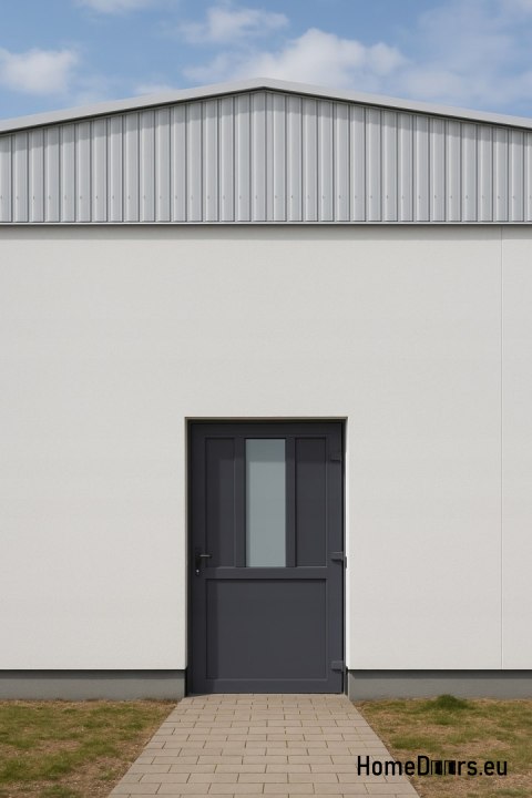 PVC TECHNICKÉ VENKOVNÍ DVEŘE 90X205 CM ANTRACITOVÉ PRAVÉ PVC TECHNICKÉ VENKOVNÍ DVEŘE 90X205 CM ANTRACITOVÉ PRAVÉ
