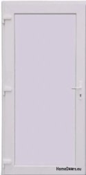 PVC TECHNICKÉ VENKOVNÍ DVEŘE 90X205 cm BÍLÁ LEVÁ