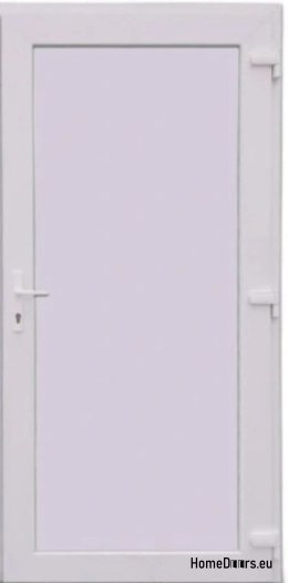 PVC TECHNICKÉ VENKOVNÍ DVEŘE 90X205 cm BÍLÁ PRAVÁ