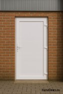 PVC TECHNICKÉ VENKOVNÍ DVEŘE 90X205 cm BÍLÁ PRAVÁ