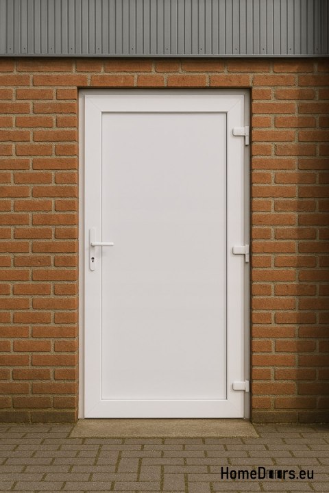 PVC TECHNICKÉ VENKOVNÍ DVEŘE 90X205 cm BÍLÁ PRAVÁ PVC TECHNICKÉ VENKOVNÍ DVEŘE 90X205 cm BÍLÁ PRAVÁ