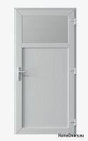 PVC TECHNICKÉ VENKOVNÍ DVEŘE 90X205 cm BÍLÁ PRAVÁ