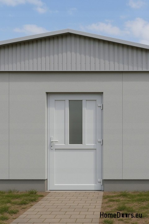 PVC TECHNICKÉ VENKOVNÍ DVEŘE 90X205 cm BÍLÁ PRAVÁ PVC TECHNICKÉ VENKOVNÍ DVEŘE 90X205 cm BÍLÁ PRAVÁ