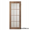 Interiérové vázané dubové dveře Lamin Glass 60