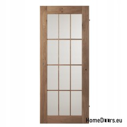 Interiérové vázané dubové dveře Lamin Glass 70
