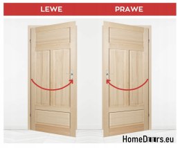 Borovicové interiérové dveře Lamin Glass Sęczna Pine 60