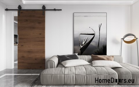 Posuvné dveře 70 nástěnné ALFA LOFT A 04 Walnut 74 + posuvný systém