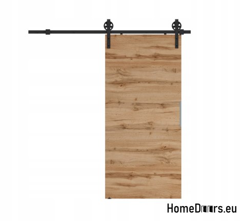 Stěnné posuvné dveře 80 ALFA LOFT A 04 Wotan Oak 85 + posuvný systém