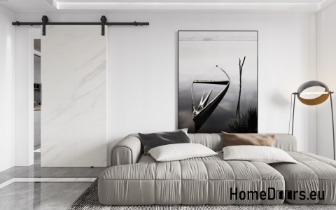 Posuvné dveře 80, nástěnné ALFA LOFT P 01 Marble White85+posuvný systém