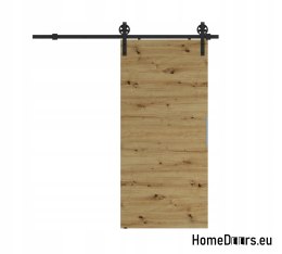 Posuvné dveře 90, nástěnný systém ALFA LOFT A 04 Oak Artisan 95+.