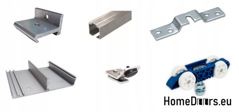 Posuvné dveře 70, nástěnné ALFA white 74 + posuvný systém