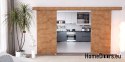 Drzwi przesuwne 110 naścienne ALFA LOFT 02 Dąb Lancelot 55+system przesuwny