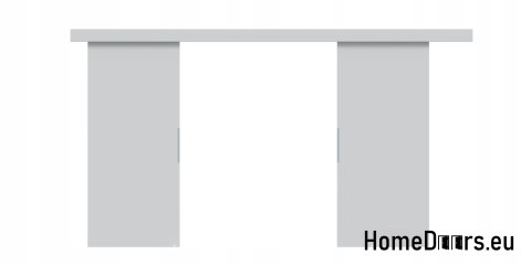 Drzwi przesuwne 110 naścienne ALFA LOFT 02 Szare 55 + system przesuwny