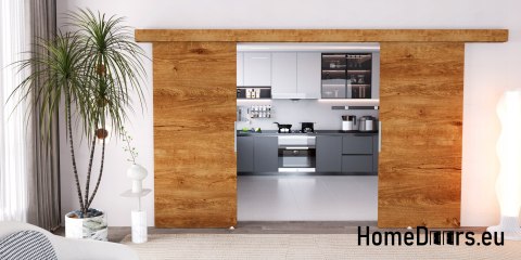 Drzwi przesuwne 120 naścienne ALFA LOFT 02 Lefkas 60 + system przesuwny