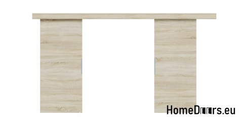 Drzwi przesuwne 130 naścienne ALFA LOFT 02 Dąb Sonoma 65 +system przesuwny