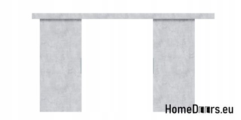 Drzwi przesuwne 148 naścienne ALFA LOFT 02 Beton 74 + system przesuwny