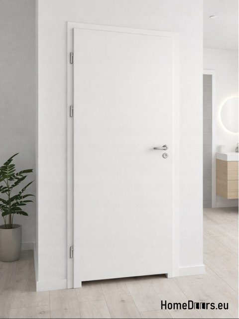Vnitřní koupelna dveře hladké bílé Directo 80 Levá ruka