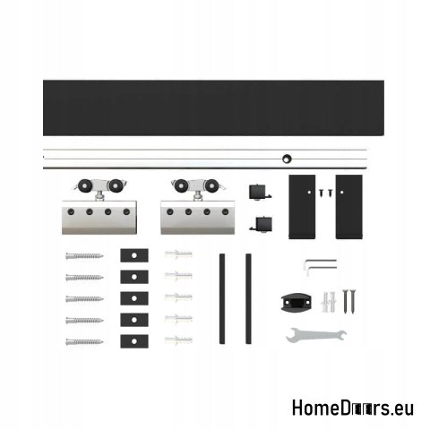 Vnitřní posuvné dveře sklo černé 90 set 1S BLACK FRAME 95