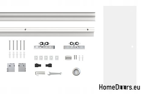 Vnitřní posuvné skleněné dveře s vodičem 90 set 1S-95