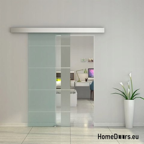 Vnitřní posuvné skleněné dveře s vodičem 90 set 5S-95