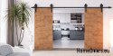 Drzwi przesuwne 110 naścienne ALFA LOFT 04 Dąb Lancelot 55+system przesuwny