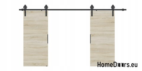 Drzwi przesuwne 110 naścienne ALFA LOFT 04 Dąb Sonoma 55 +system przesuwny