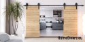 Drzwi przesuwne 110 naścienne ALFA LOFT 04 Dąb Tajga 55 + system przesuwny