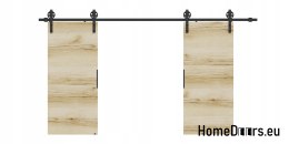 Drzwi przesuwne 130 naścienne ALFA LOFT 04 Dąb Grand 65 + system przesuwny