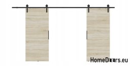 Drzwi przesuwne 148 naścienne ALFA LOFT 01 Dąb Sonoma 74 +system przesuwny