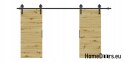 Drzwi przesuwne 148 naścienne ALFA LOFT 04 Dąb Artisan 74+system przesuwny