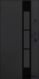 Drzwi Zewnętrzne PANTOR MARS 11 Lewe 90 Antracyt Grube 72mm Ciepłe