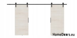 Drzwi przesuwne 130 naścienne ALFA LOFT 01 Buk Norweski 65+system przesuwny
