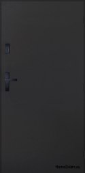 Drzwi Zewnętrzne PANTOR PRAGA Prawe 80 Antracyt Grube 72mm Ciepłe