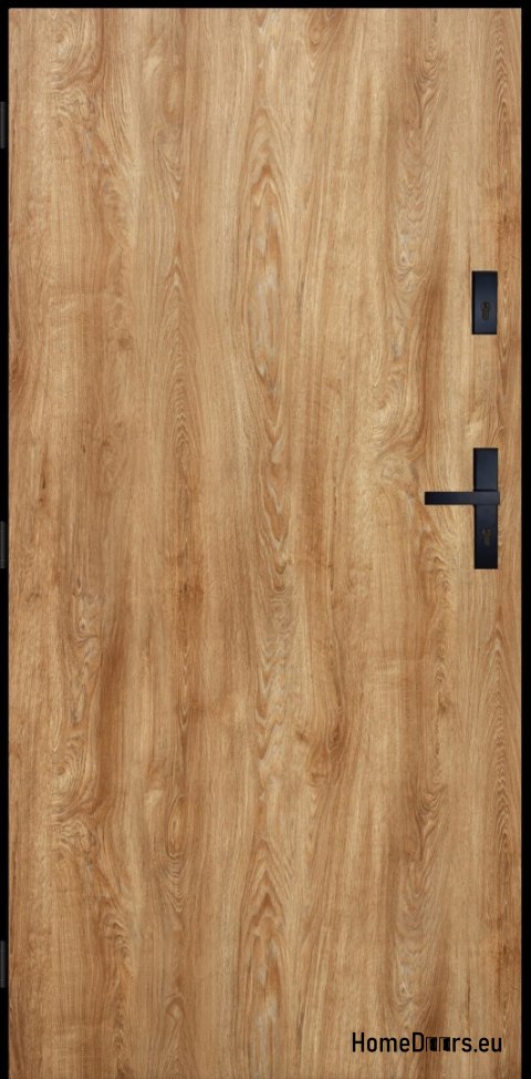 Drzwi Zewnętrzne PANTOR PRAGA RC2 Lewe 80 Dąb Turner Grube 72mm Ciepłe