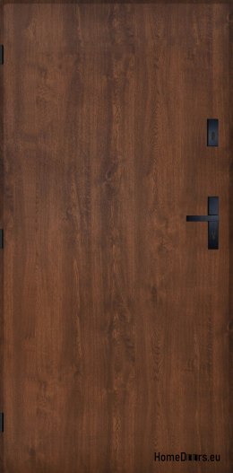 Drzwi Zewnętrzne PANTOR PRAGA RC2 Lewe 90 Orzech Grube 72mm Ciepłe
