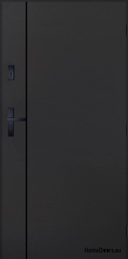 Drzwi Zewnętrzne PANTOR WILANÓW Lewe 80 Antracyt Grube 72mm Ciepłe