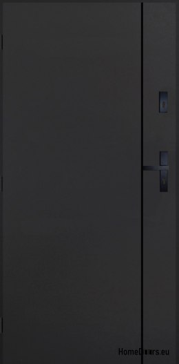 Drzwi Zewnętrzne PANTOR WILANÓW Lewe 90 Antracyt Grube 72mm Ciepłe