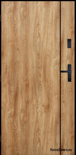 Drzwi Zewnętrzne PANTOR WILANÓW RC2 Lewe 80 Dąb Turner Grube 72mm Ciepłe