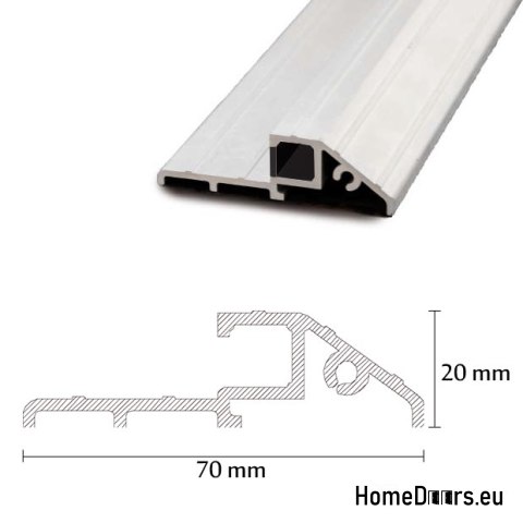 Drzwi Zewnętrzne PANTOR WILANÓW RC2 Lewe 80 Orzech Grube 72mm Ciepłe