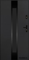 Drzwi Zewnętrzne PANTOR MARS 08 Lewe 90 Antracyt Grube 72mm Ciepłe