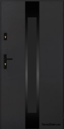 Drzwi Zewnętrzne PANTOR MARS 08 Prawe 90 Antracyt Grube 72mm Ciepłe