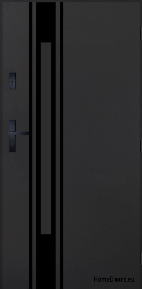 Drzwi Zewnętrzne PANTOR MARS 10 Prawe 80 Antracyt Grube 72mm Ciepłe