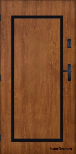 Drzwi Zewnętrzne PANTOR SYRIUS Lewe 100 Złoty Dąb Grube 72mm Ciepłe