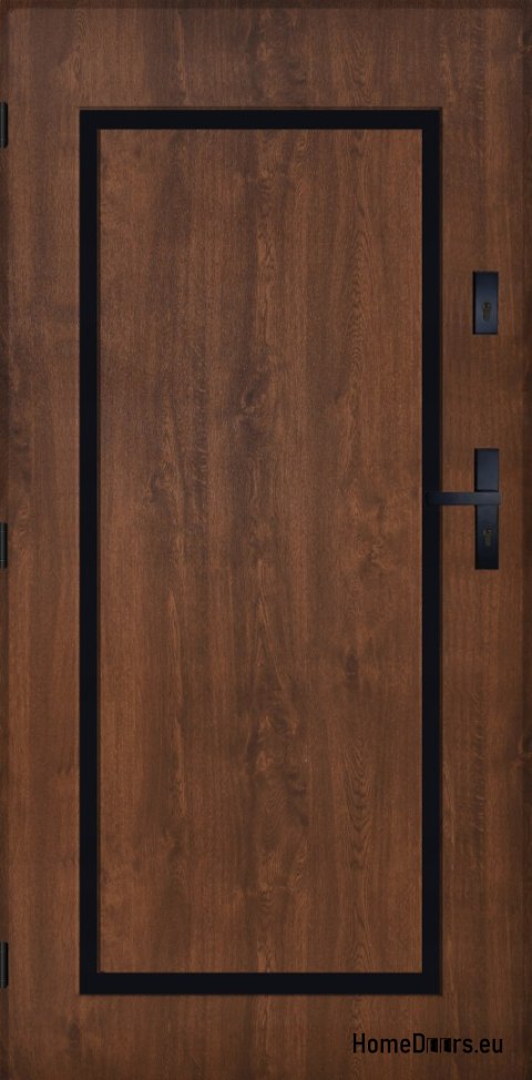 Drzwi Zewnętrzne PANTOR SYRIUS Lewe 90 Orzech Grube 72mm Ciepłe
