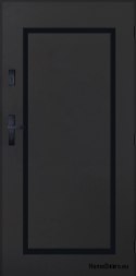 Drzwi Zewnętrzne PANTOR SYRIUS Prawe 80 Antracyt Grube 72mm Ciepłe