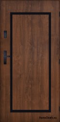Drzwi Zewnętrzne PANTOR SYRIUS Prawe 90 Orzech Grube 72mm Ciepłe