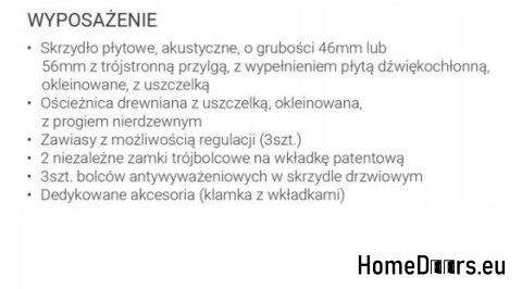 AKUSTICKÉ INTERIÉROVÉ DVEŘE ACUSTICO D AKUSTICKÉ INTERIÉROVÉ DVEŘE ACUSTICO D