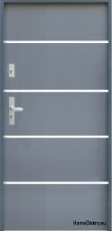 VNĚJŠÍ DVEŘE OPUS FLAT A25 80/90 antracitová bílá